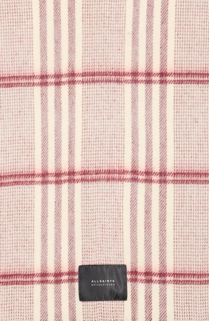 ALL SAINTS Brushed Check Oversized Scarf 2