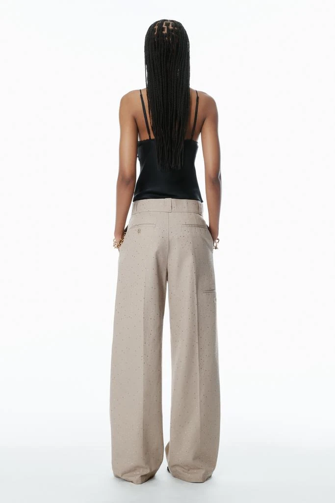 Alexander Wang Crystal Hotfix Workwear-Inspired Pants 4