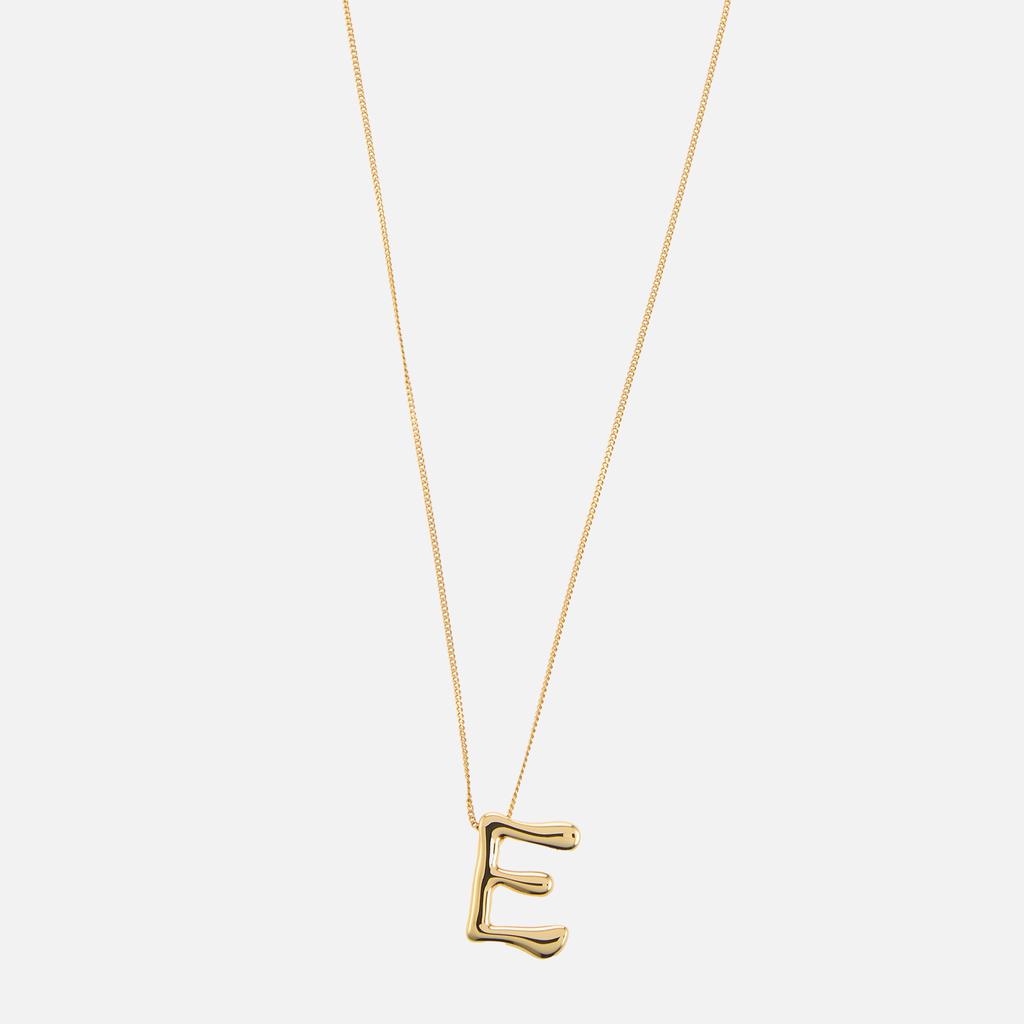 ASTRID & MIYU Astrid & Miyu Initial Bold 18K Gold-Plated Necklace