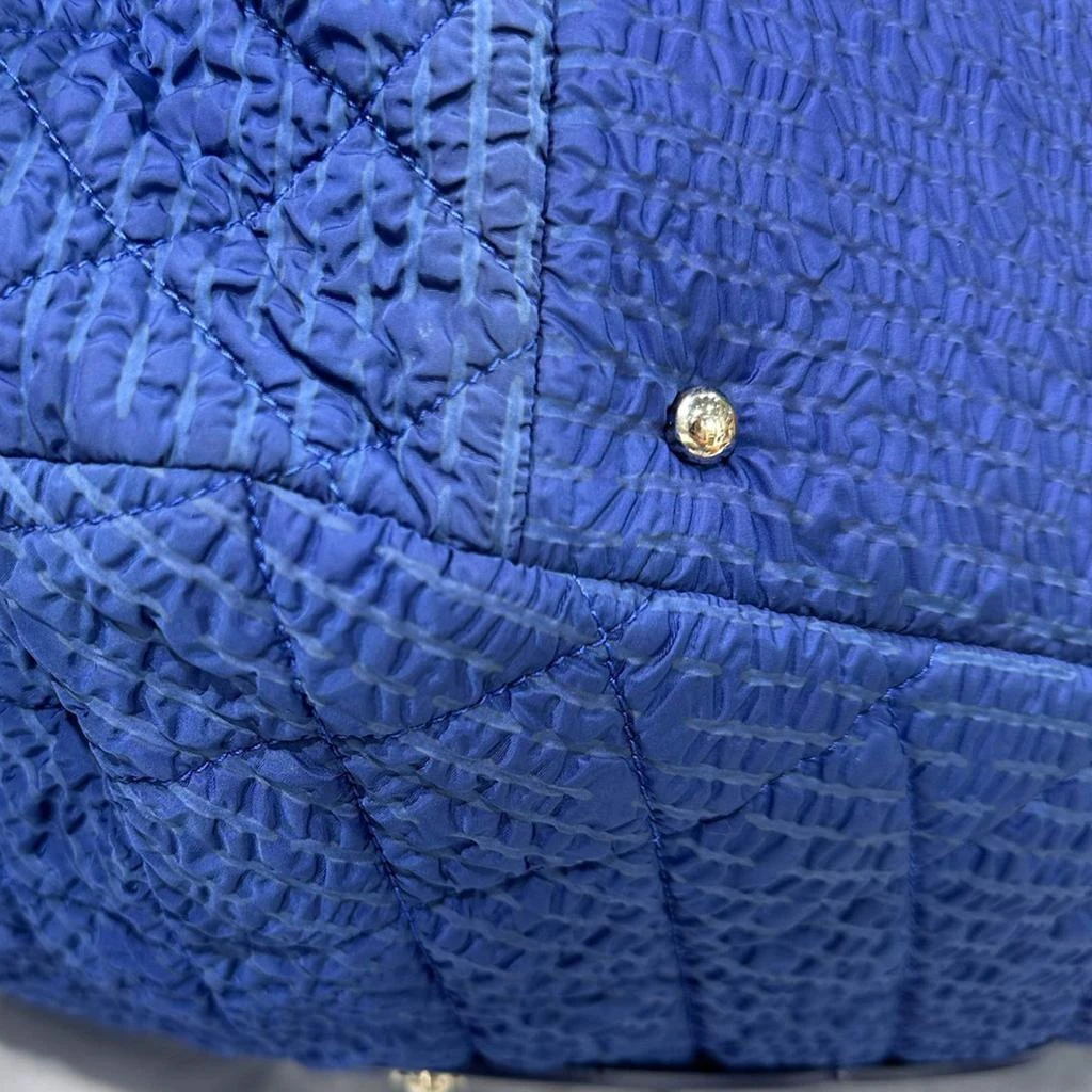 Chanel Chanel Blue Fabric Shopping Bag 6