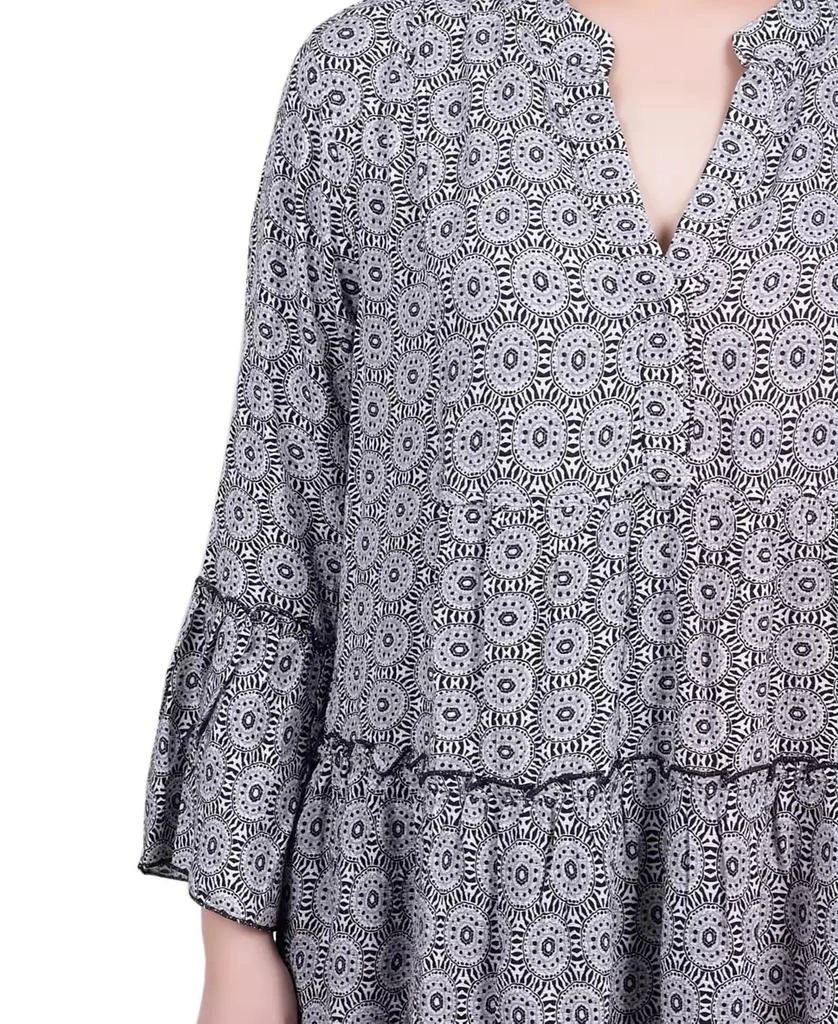 NY Collection Petite 3/4 Sleeve Tiered Dress 11