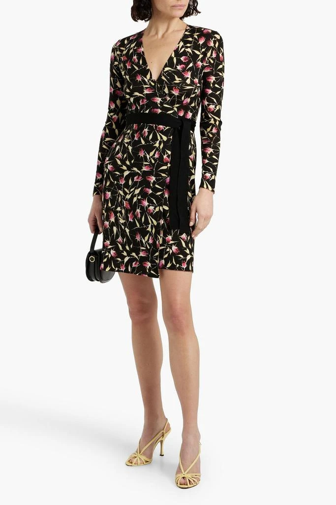 Diane von Furstenberg Luella floral-print wool-jersey wrap dress 2