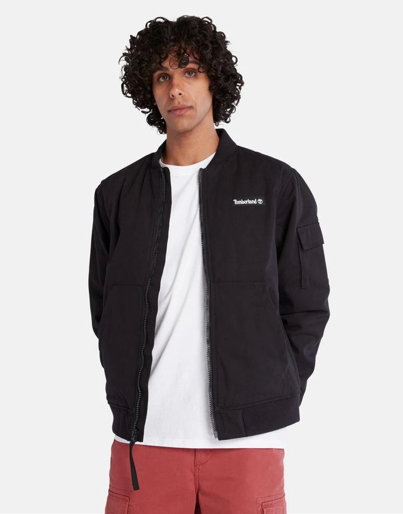 Timberland Timberland utility bomber jacket in black 1