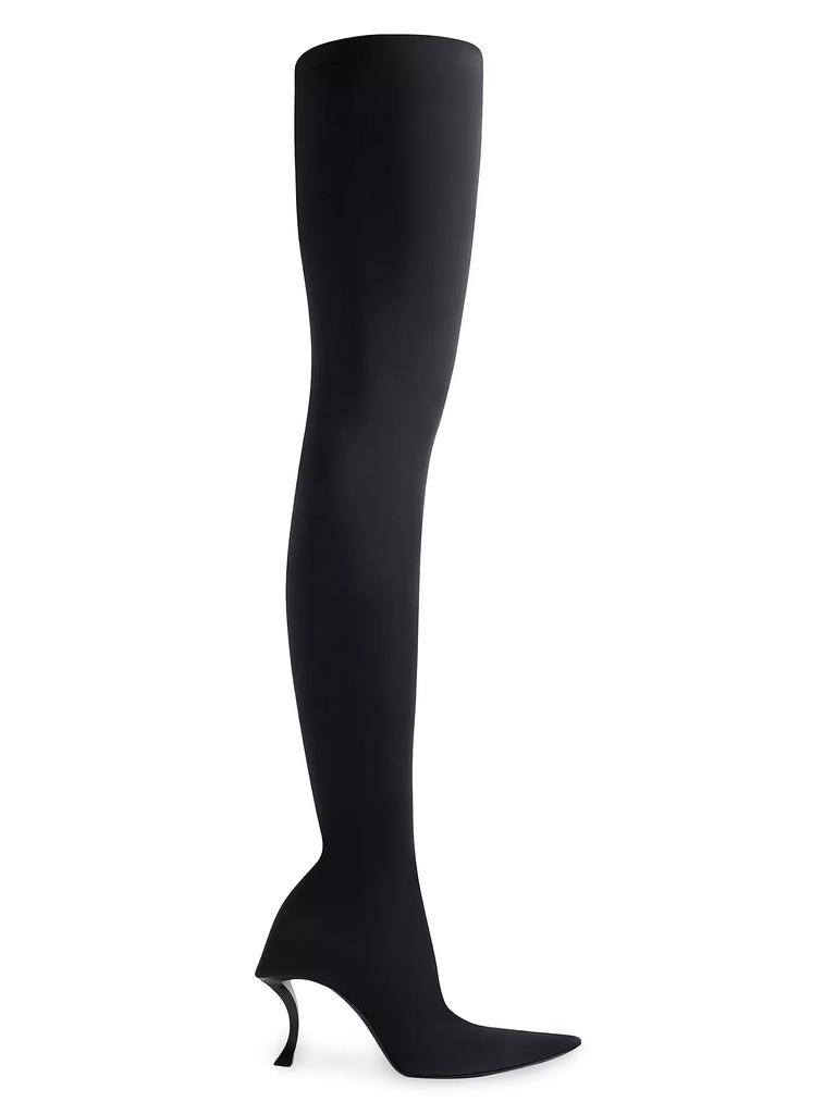 Balenciaga Hourglass 100MM Over-The-Knee Boots