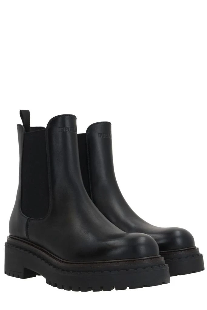 Prada Prada Round-Toe Chelsea Boots 2