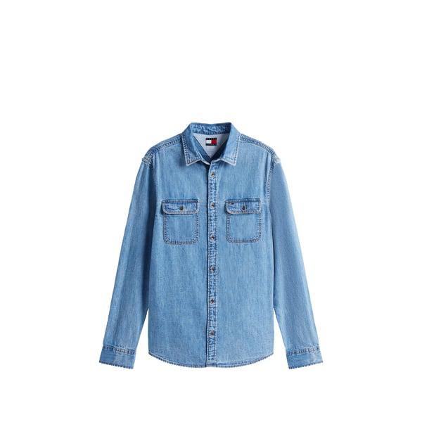 Tommy Hilfiger Straight cotton denim shirt