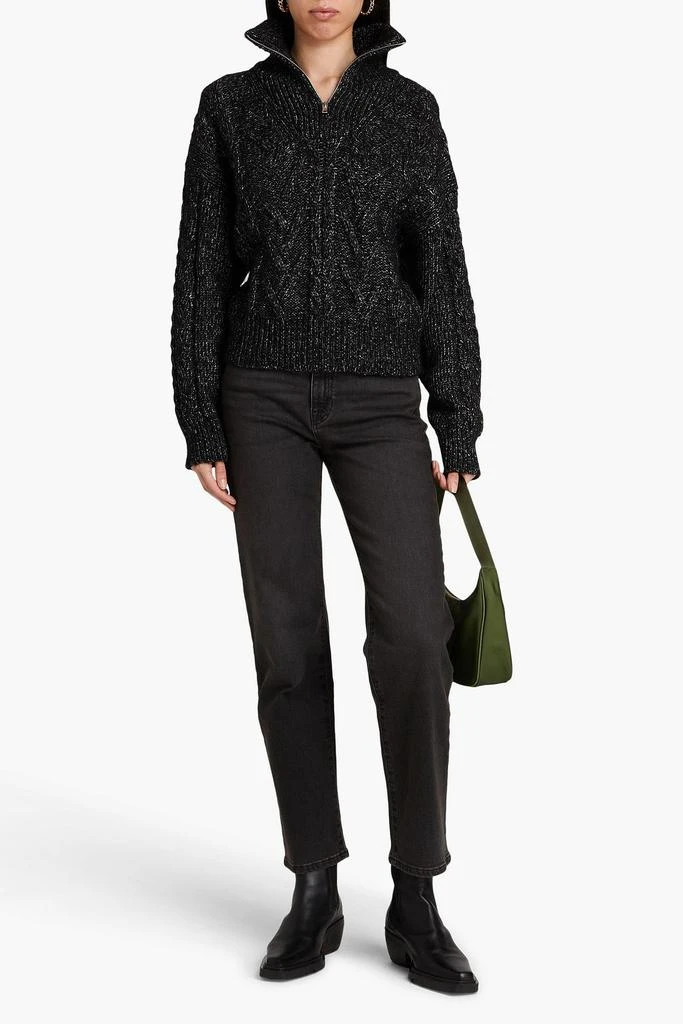 FRAME Le Jane cropped high-rise straight-leg jeans 2