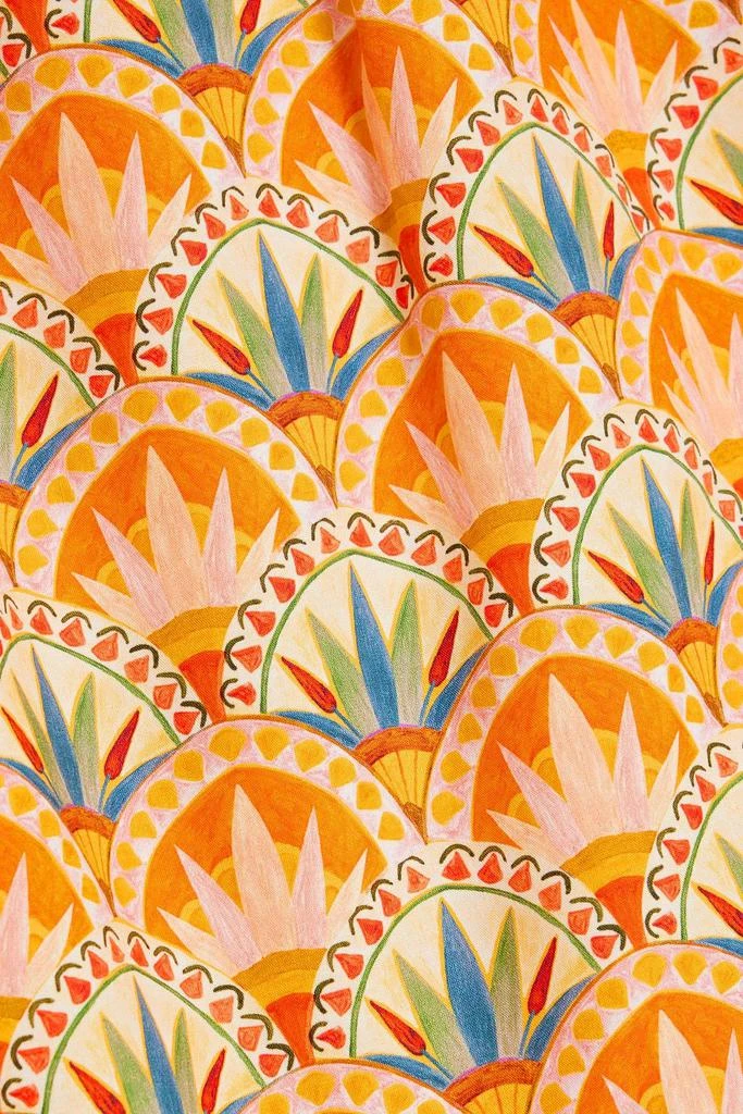 Saloni Ashley printed cotton-poplin mini dress 4