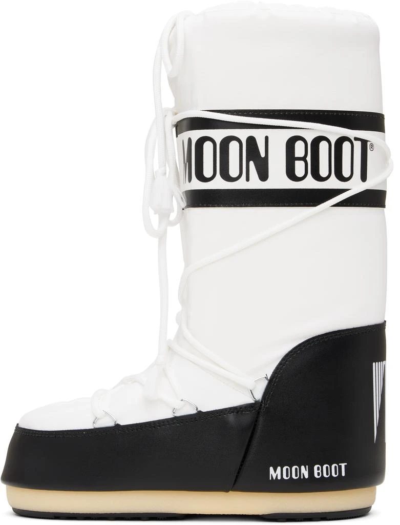 Moon Boot Black & White Icon Nylon Boots 3