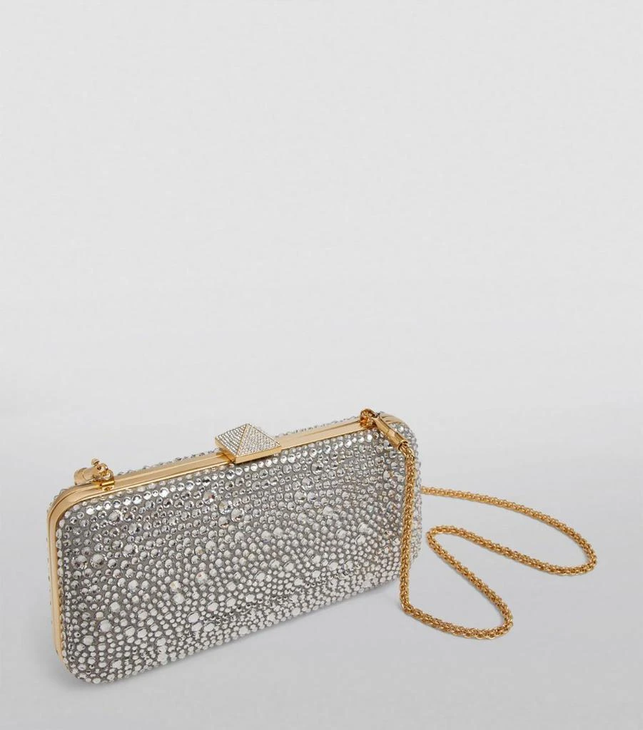 Valentino Crystal-Embellished Minaudiere Clutch Bag Handbags