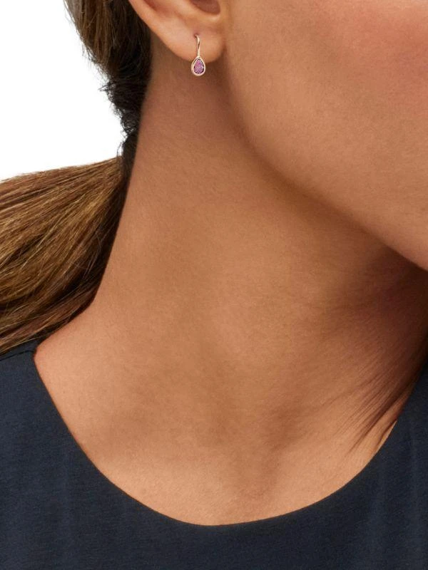 Saks Fifth Avenue 14K Yellow Gold 
Amethyst Drop Earrings 3