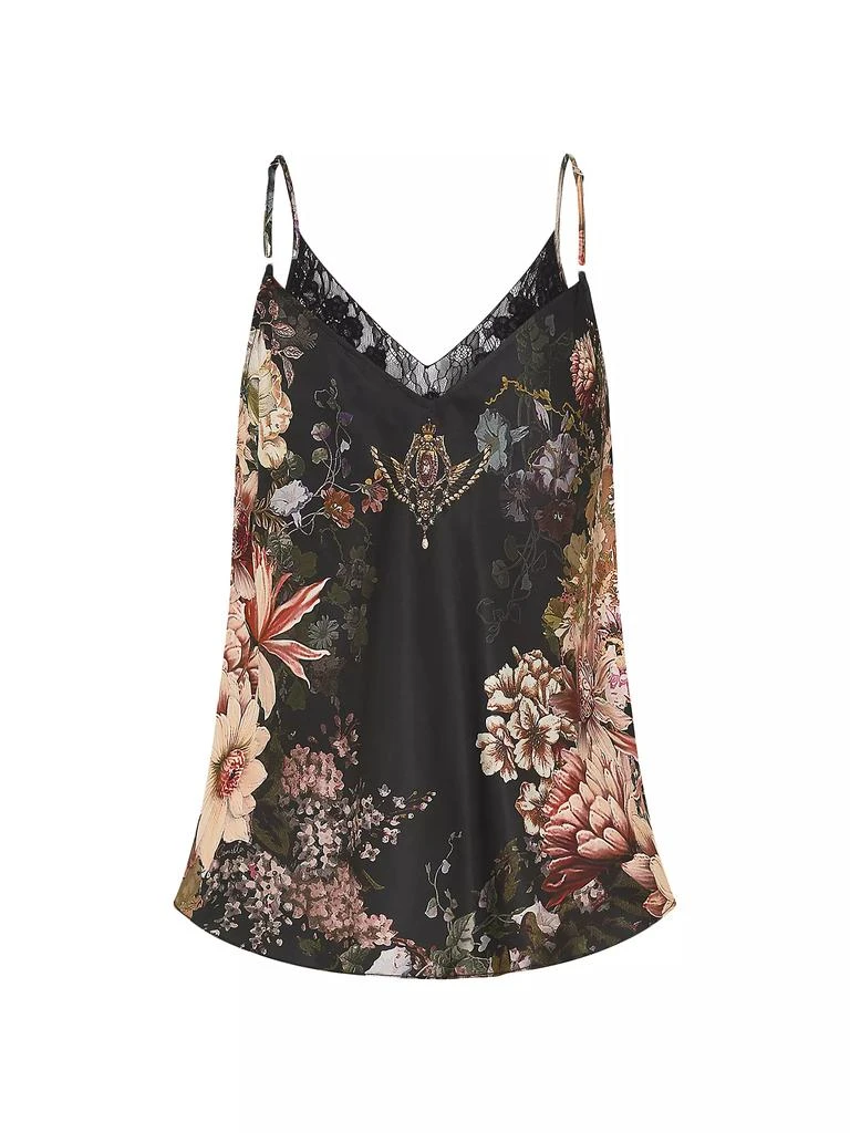 Camilla Floral Silk-lace Camisole Top 3