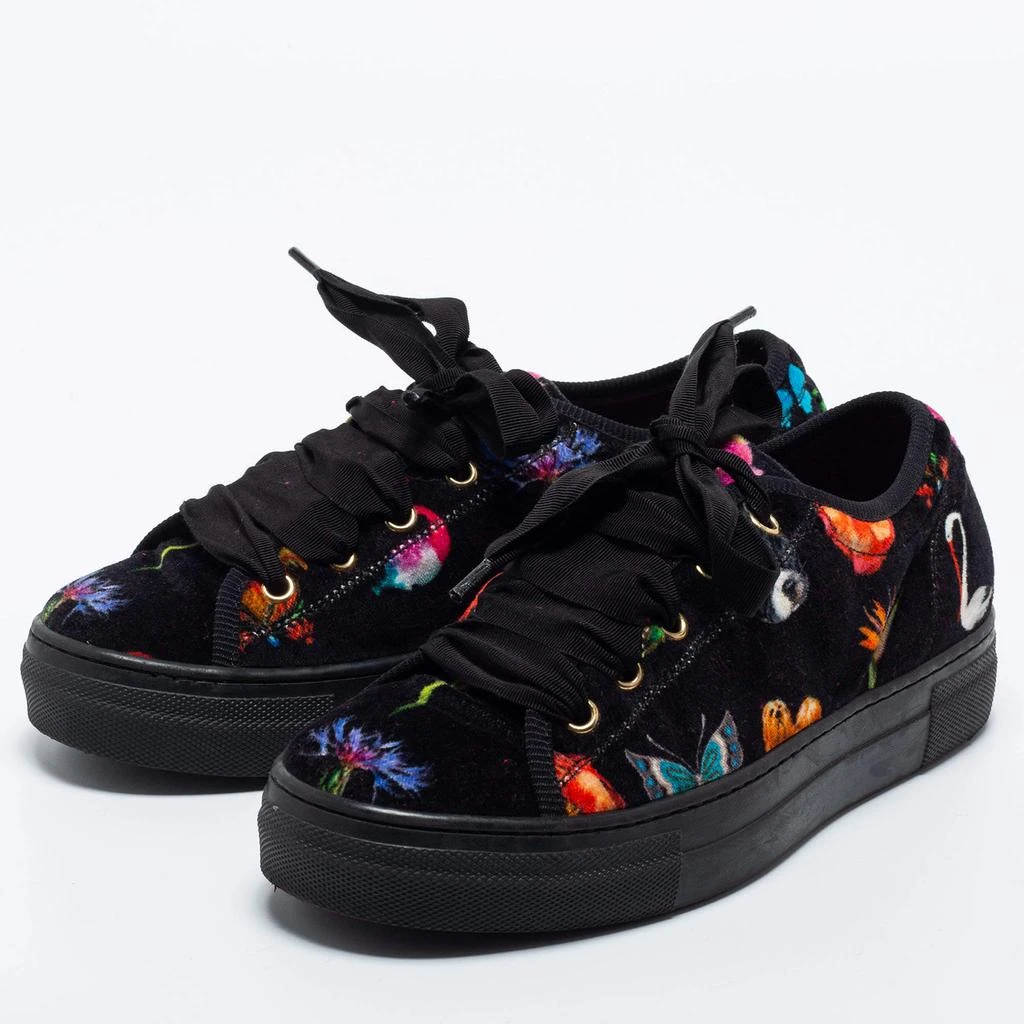 ETRO Etro Multicolor Velvet Low Top Sneakers Size 37 2