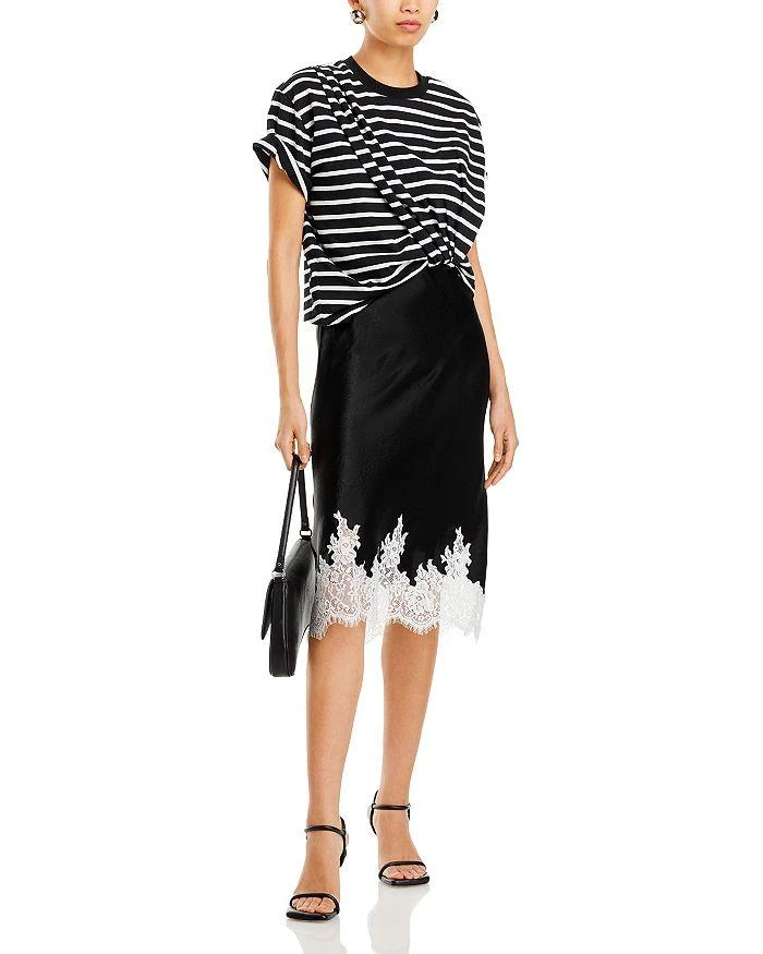 3.1 Phillip Lim Striped Draped T-Shirt Dress 2