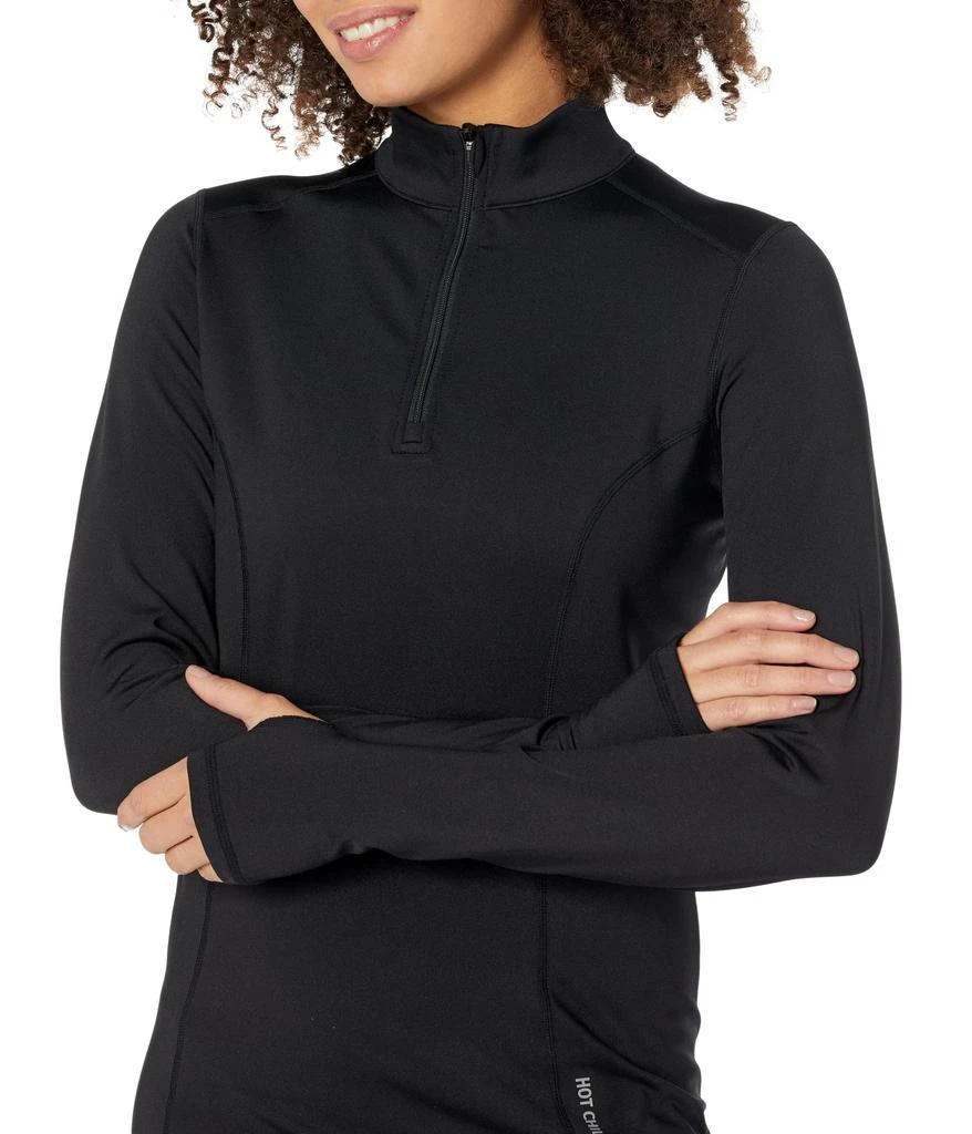 Hot Chillys Micro-Elite Chamois Solid Zip-T 3