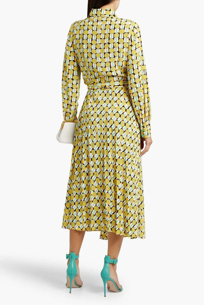 Diane von Furstenberg Tori printed crepe de chine midi wrap dress 3