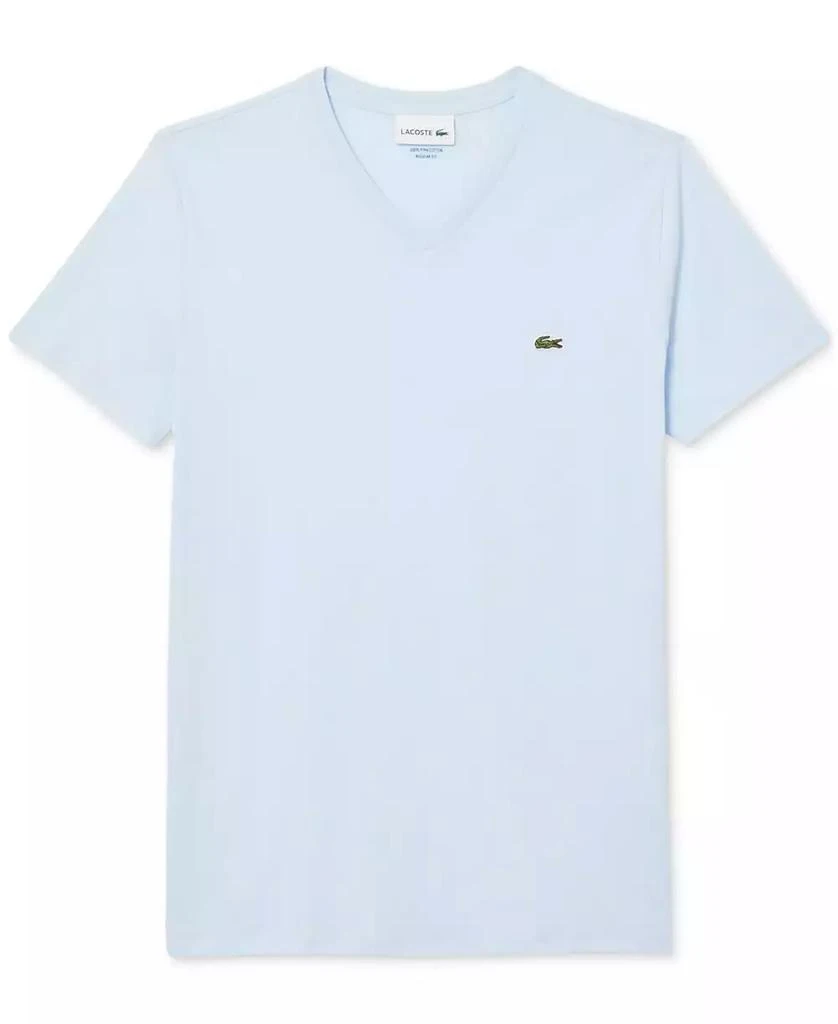 Lacoste Men’s Classic V-Neck Soft Pima Cotton Tee Shirt 3
