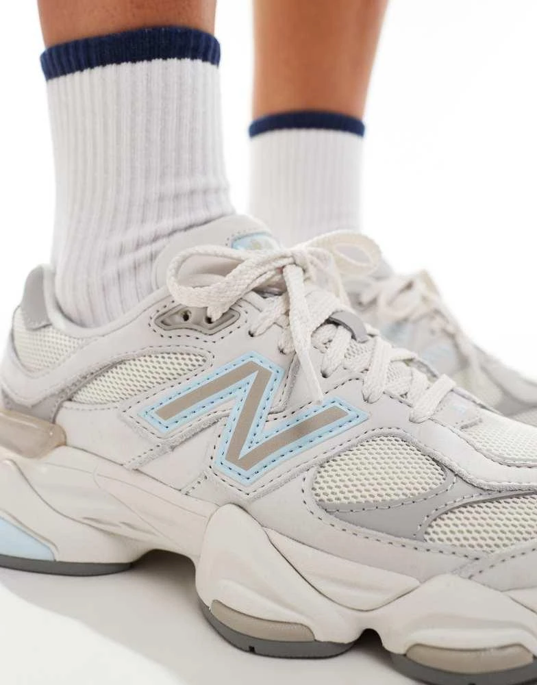 New Balance New Balance 9060 trainers in off white and light blue 4