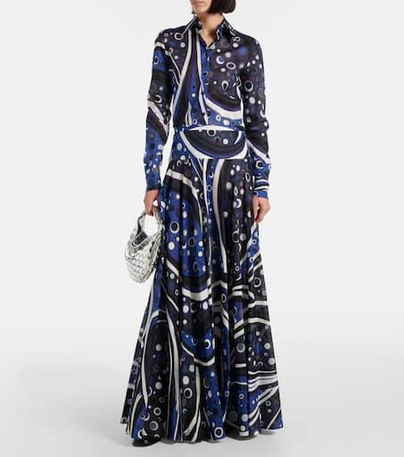 Pucci Printed cotton muslin maxi skirt 2