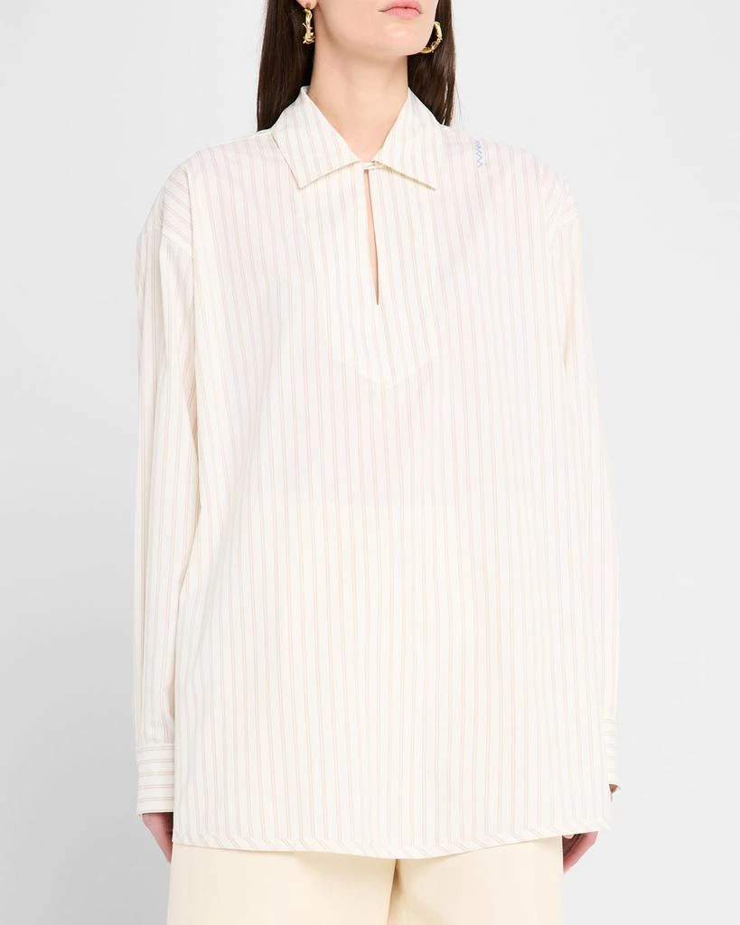 Marni Striped Collared Top 4