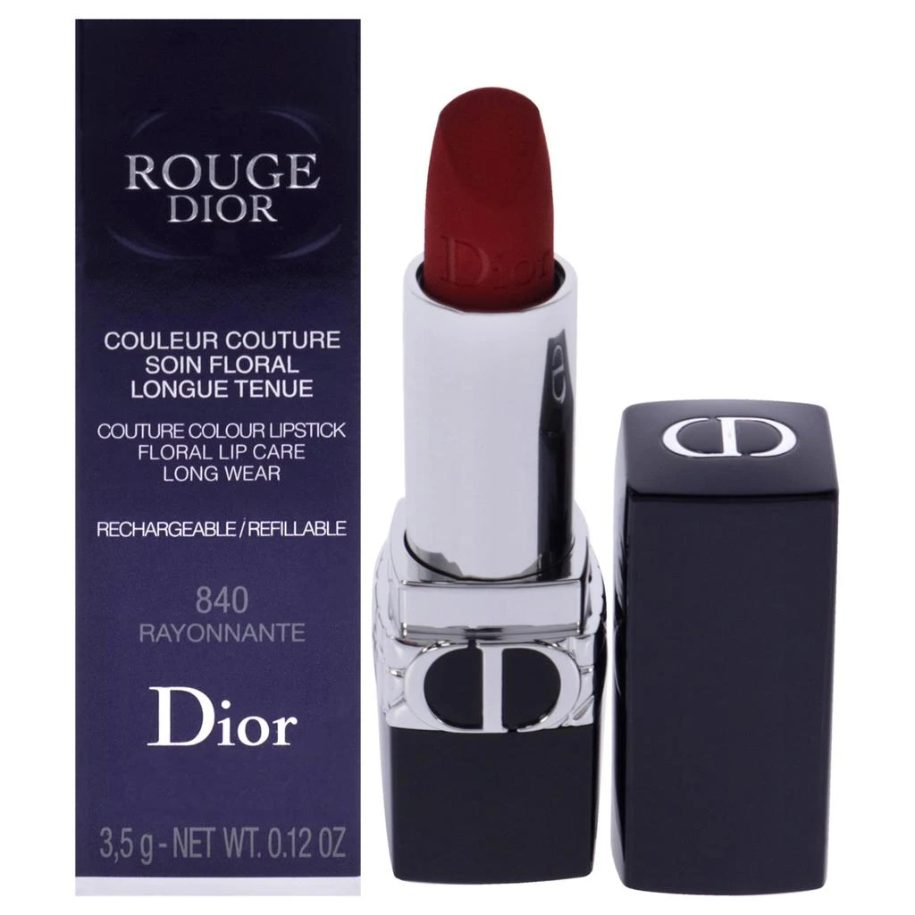 Dior Rouge Dior Couture Velvet Lipstick - 840 Rayonnante by  for Women - 0.12 oz Lipstick (Refillable) 1