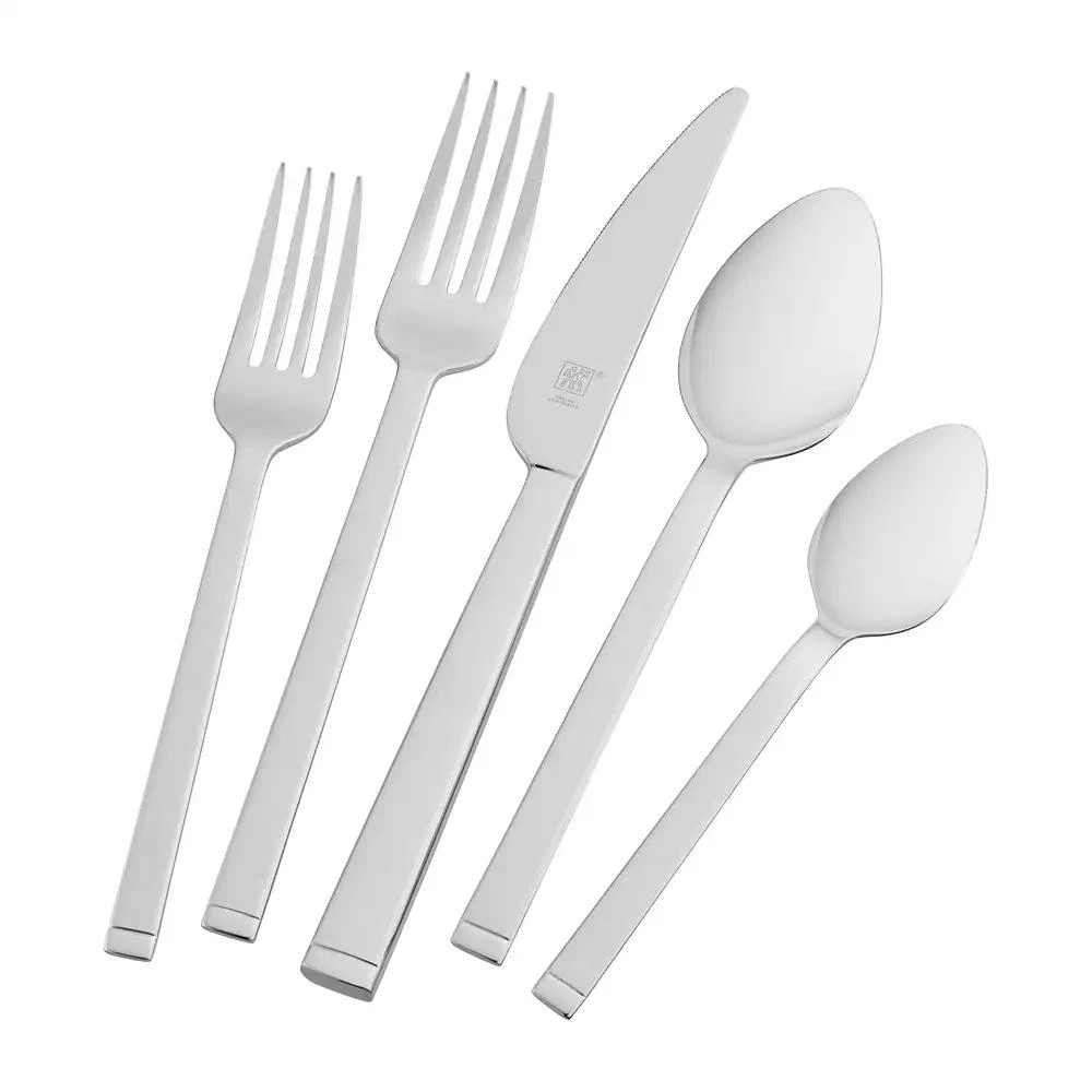 ZWILLING Zwilling Squared 45-PC 18/10 Stainless Steel Flatware Set, Service for 8 2