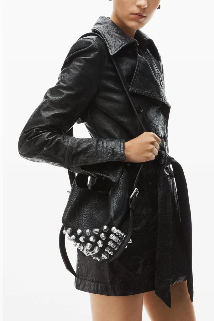 Alexander Wang rex small bucket bag in lambskin leather 5