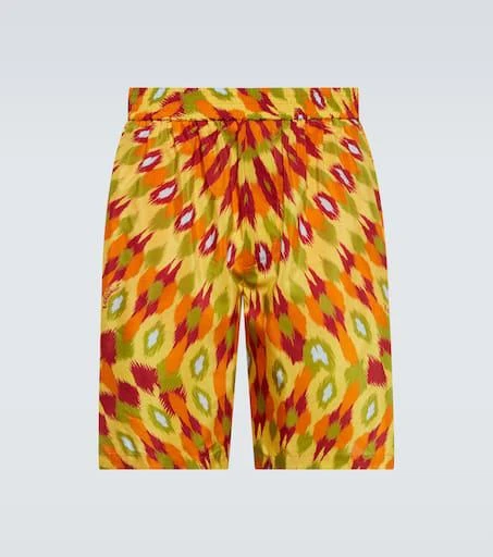 Valentino Printed silk and cotton Bermuda shorts 1