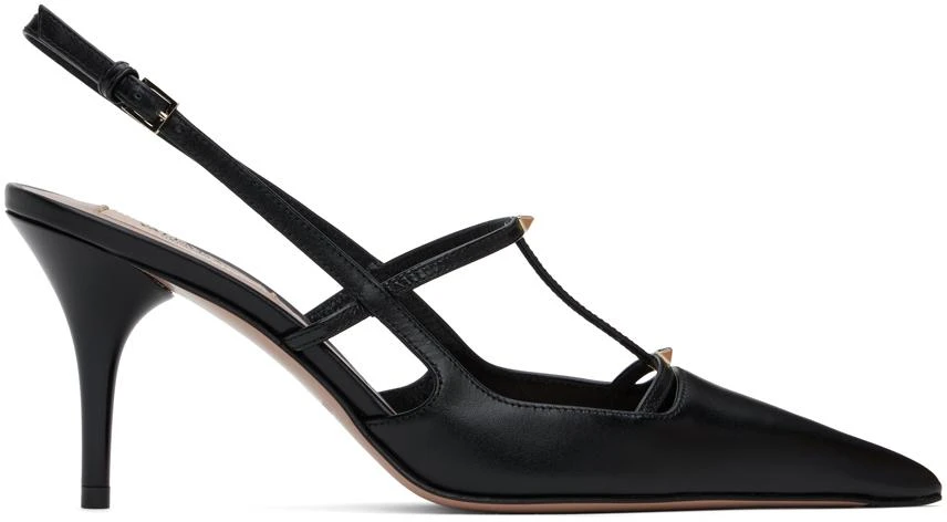 Valentino Black Sling Back Heels