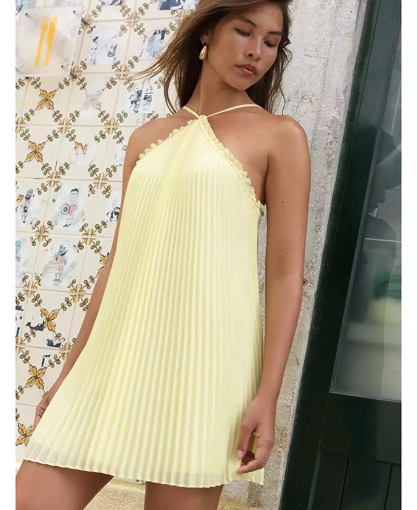 French Connection Women's Sunburst Sleeveless Dress 6