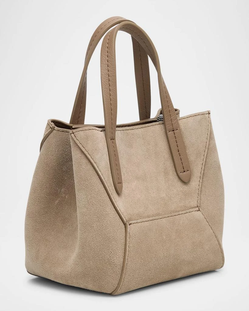 Brunello Cucinelli Essense Monili Leather Top-Handle Bag 3