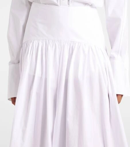Staud Procida high-rise cotton maxi skirt 4