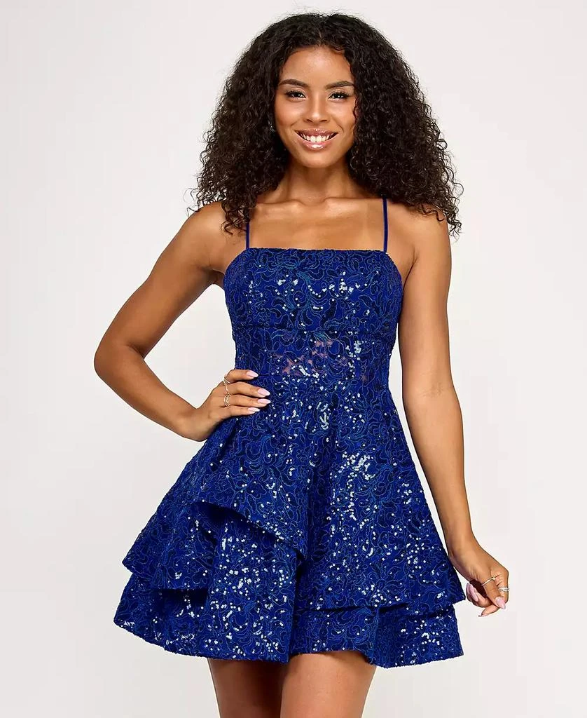 sachin and babi light blue dress Lace Fit & Flare Dress