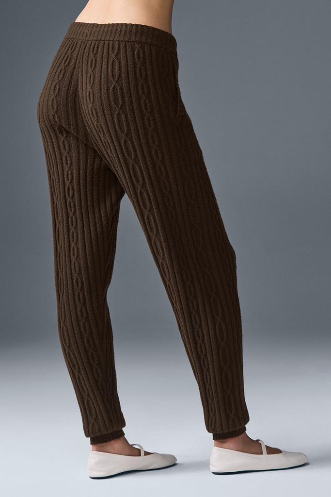 Alo Cable Knit Winter Bliss Pant - Light Cocoa