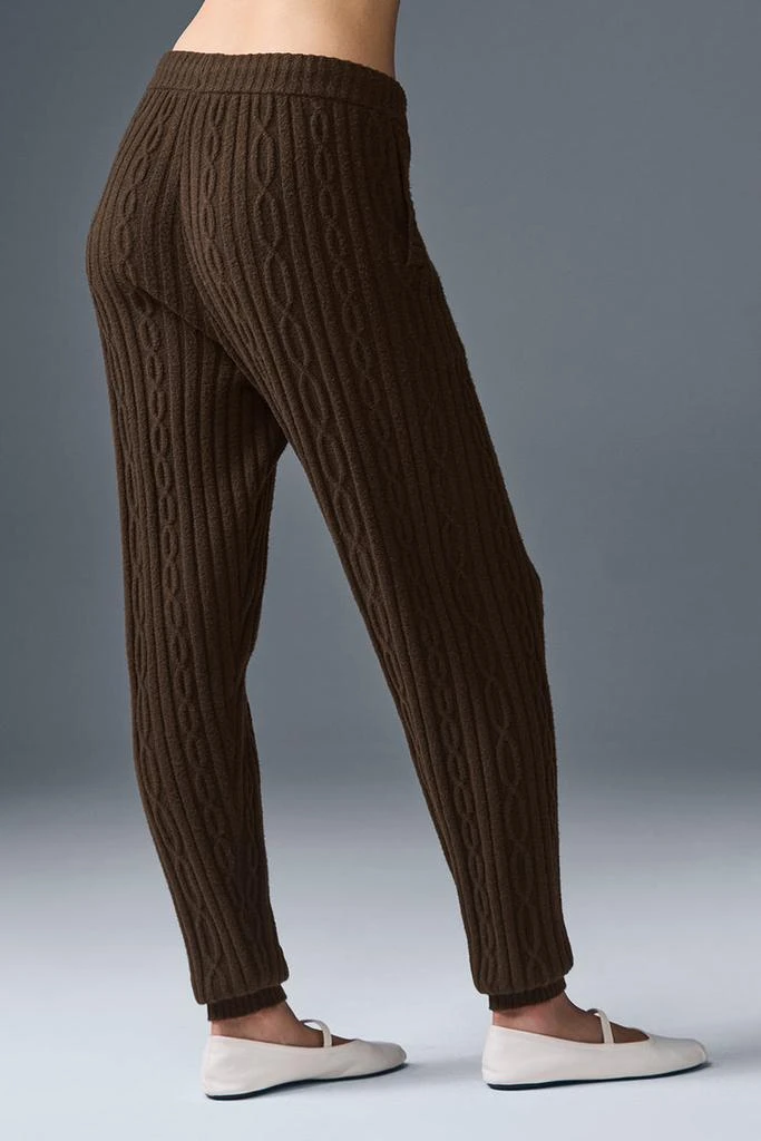Alo Cable Knit Winter Bliss Pant - Light Cocoa 2