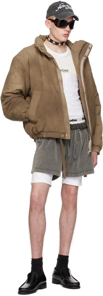 Acne Studios White Paneled Shorts 4