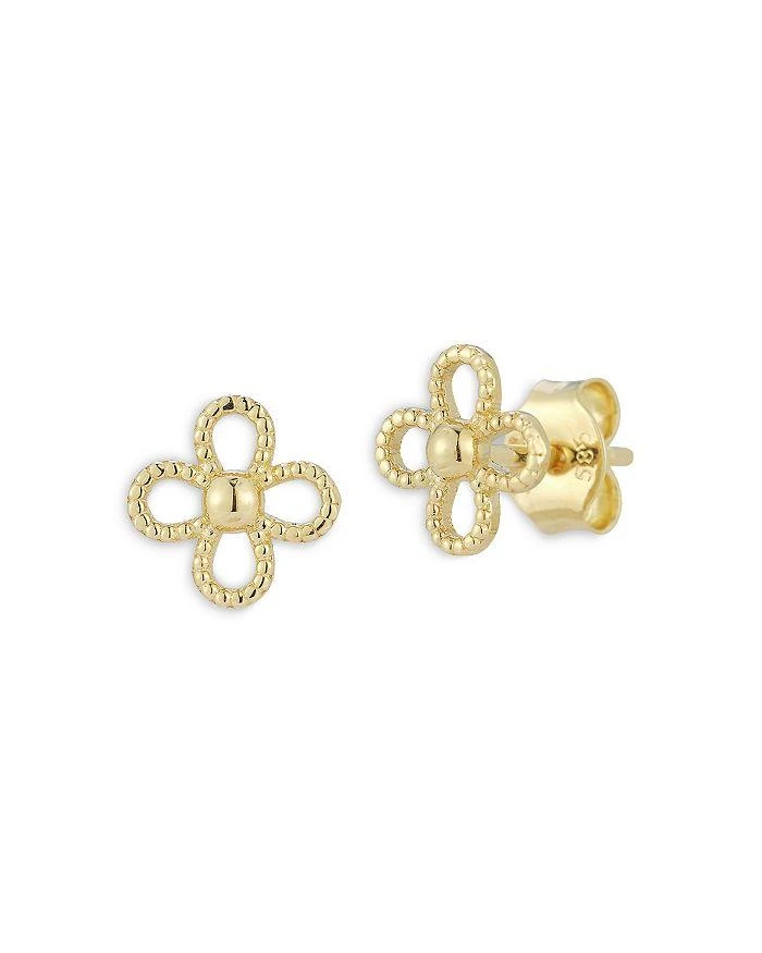 Alberto Amati 14K Yellow Gold Openwork Flower Stud Earrings