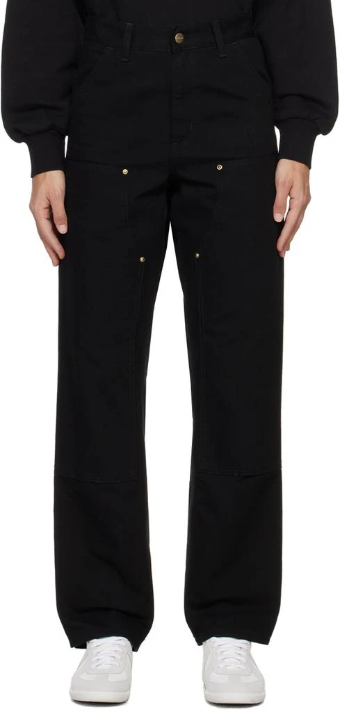 Carhartt WIP Black Double Knee Trousers 1
