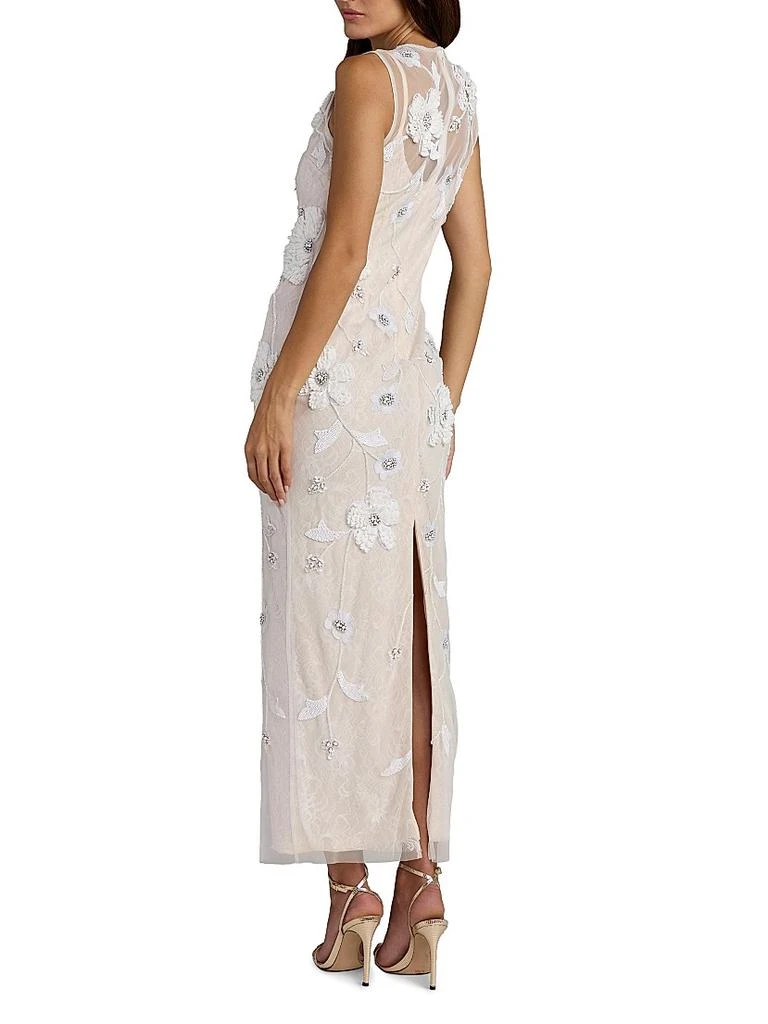 Mac Duggal Embellished Floral Lace Maxi Dress 2