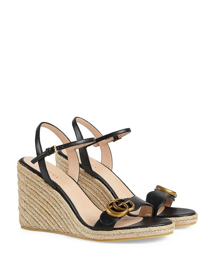 Gucci Women's Aitana Espadrille Wedge Sandals 8