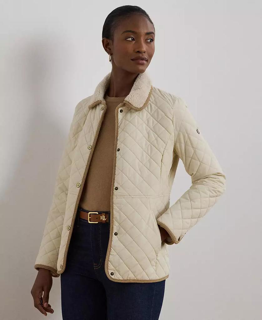 Shop Kimchi Blue Snow Bunny Printed Piled Fleece Zip-Up Jacket on