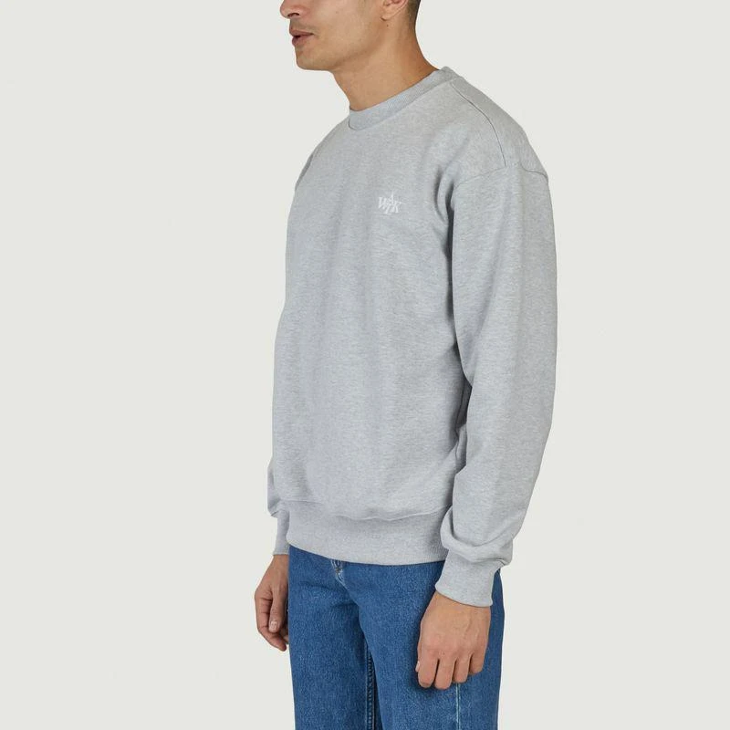 Walk in Paris Sweatshirt with logo, straight cut Gris WALK IN PARIS 2