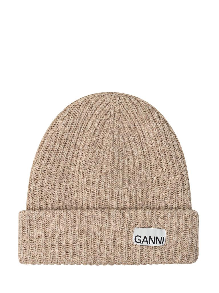 Ganni Structured Rib Beanie - Hats - BeyondStyle