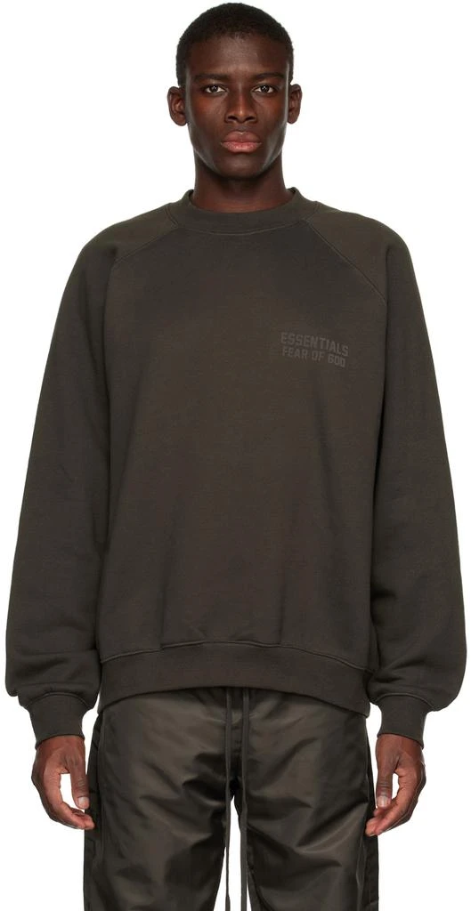 Fear of God ESSENTIALS Gray Crewneck Sweatshirt 1