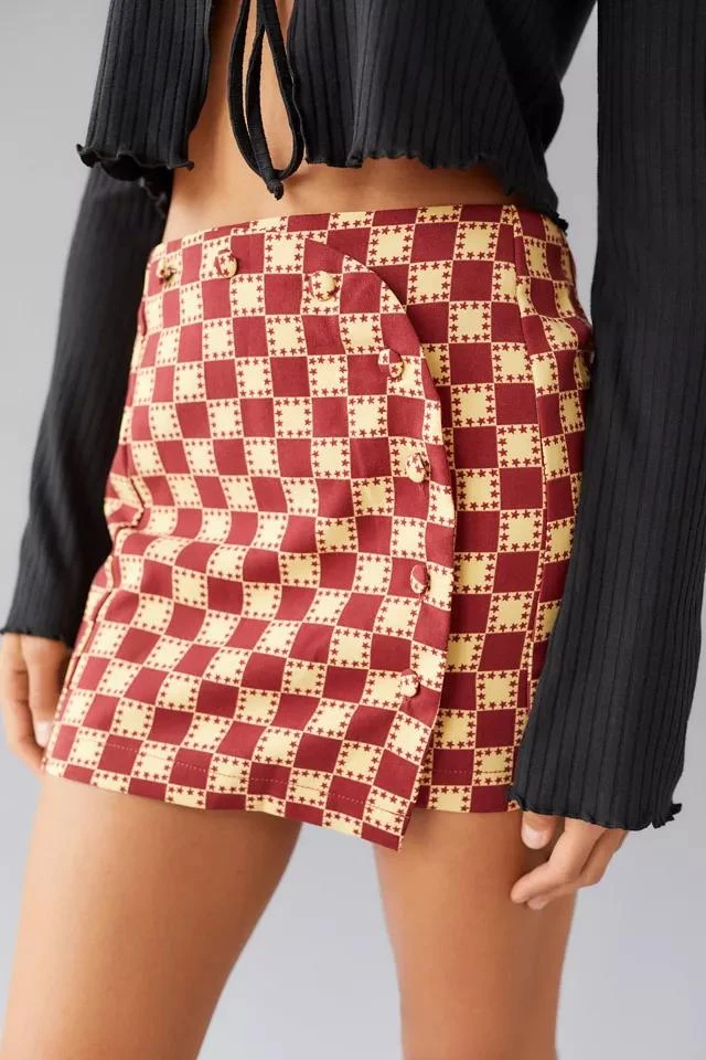 Urban Outfitters UO Jagger Button-Front Mini Skirt 2
