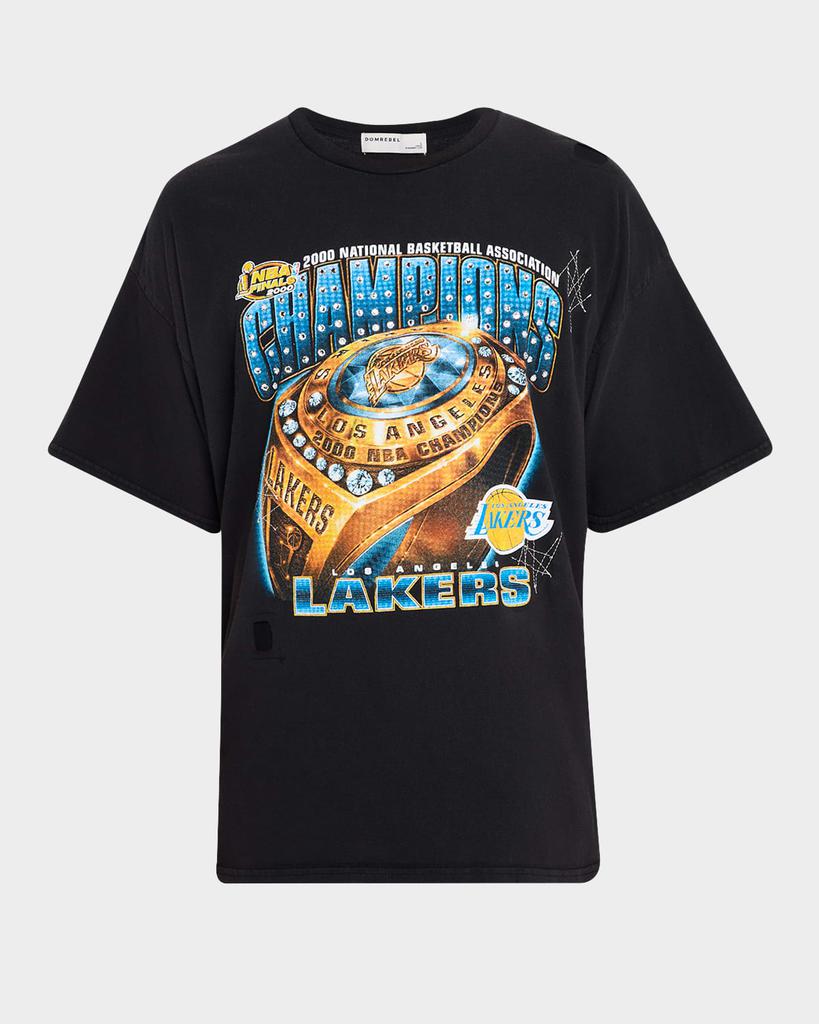 DOMREBEL Men's Los Angeles Lakers Graphic T-Shirt