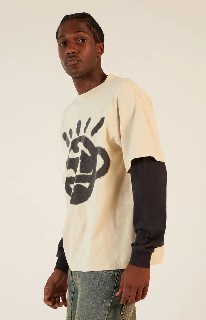 PacSun Planet Layered Long Sleeve T-Shirt 2