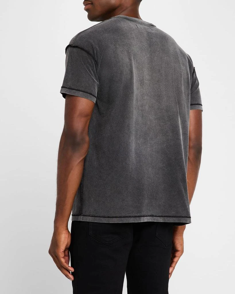 PURPLE Men's Inside-Out Faded T-Shirt 4