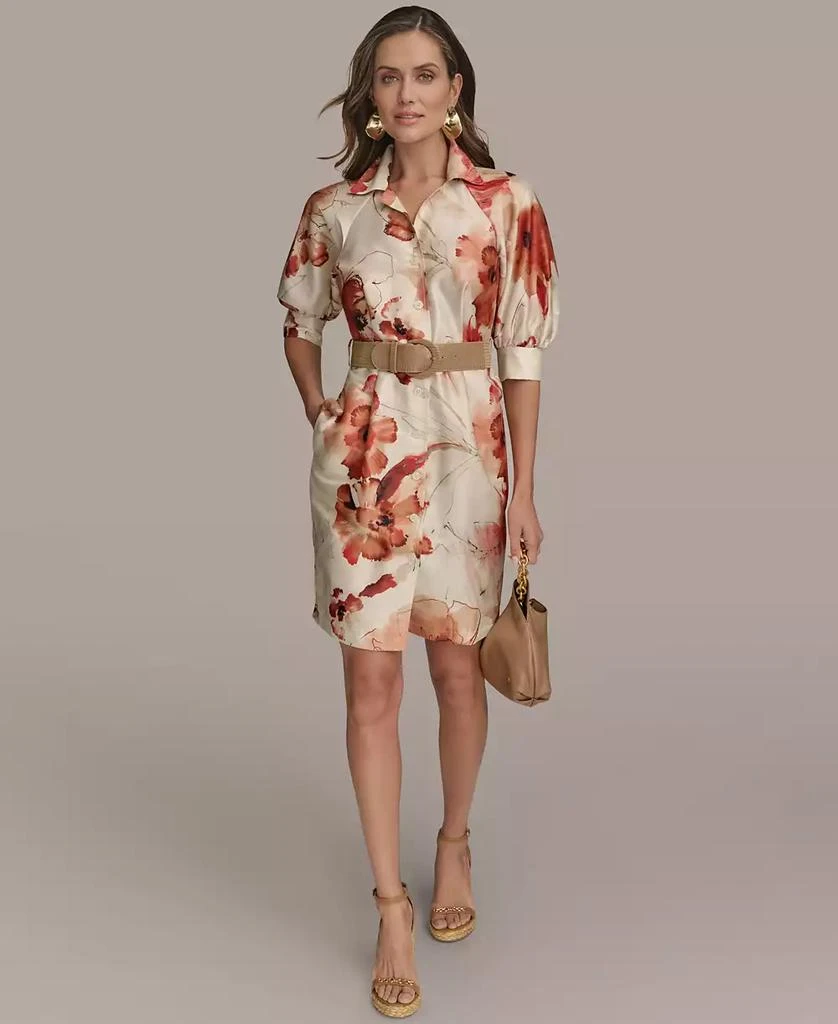 Donna Karan Women's Printed Belted Shirtdress 1