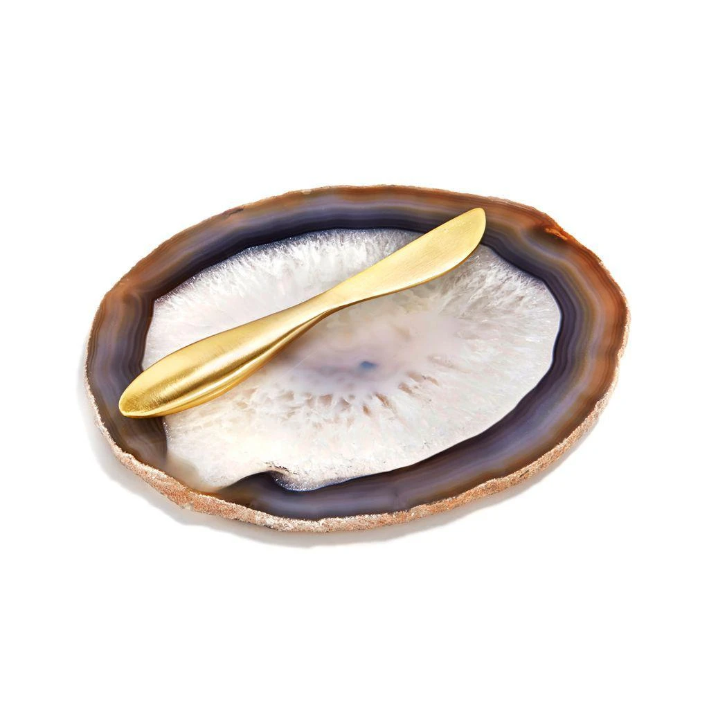 ANNA New York Ita Gemstone Cheese Plate & Spreader 1